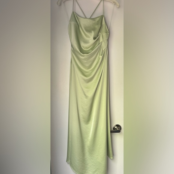Significant Other Light Green Cocktail Party Open-Back Dress NWOT - Picture 5 of 7